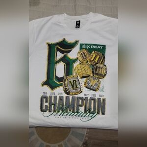 Limited Edition: Cbum 6peat Champion White Short Sleeve Tee